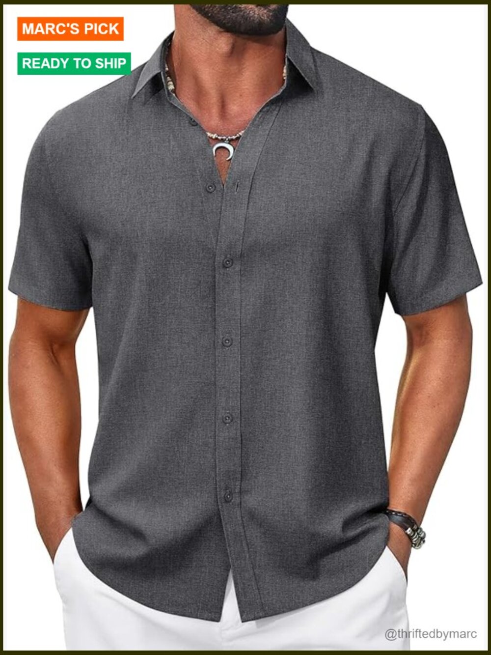 Men's Short Sleeve Button Down Shirt Regular Fit Summer Casual Beach Wear